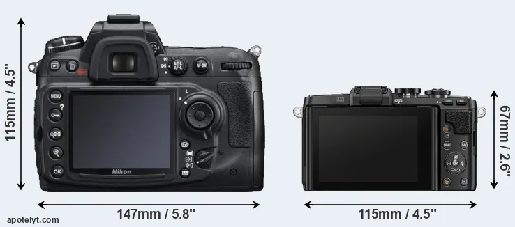 Comparison D300S or E-PL7 rear