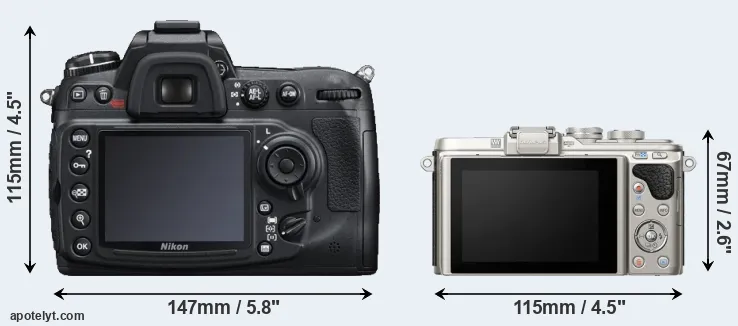 Comparison D300S or E-PL8 rear