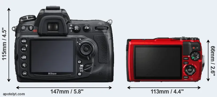 Comparison D300S or TG-5 rear