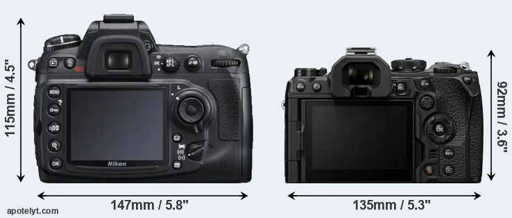 Comparison D300S or OM-1 rear