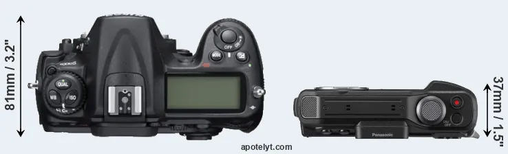 Compare D300S versus FT7 top