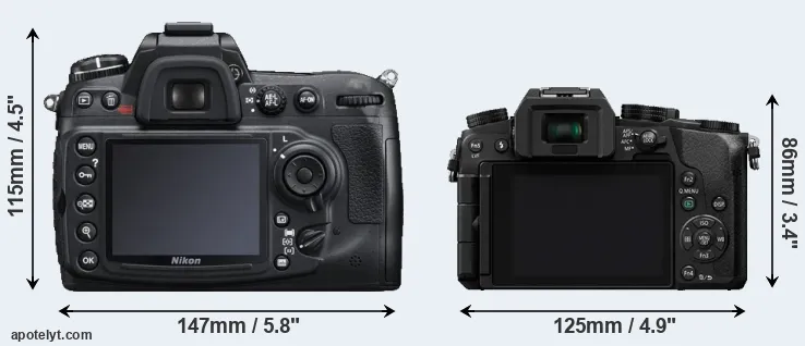 Comparison D300S or G7 rear