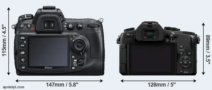 Comparison D300S or G85 rear