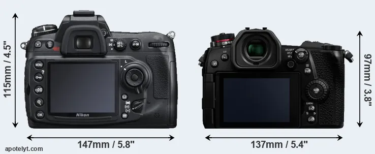 Comparison D300S or G9 rear