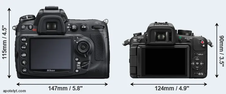 Comparison D300S or GH1 rear