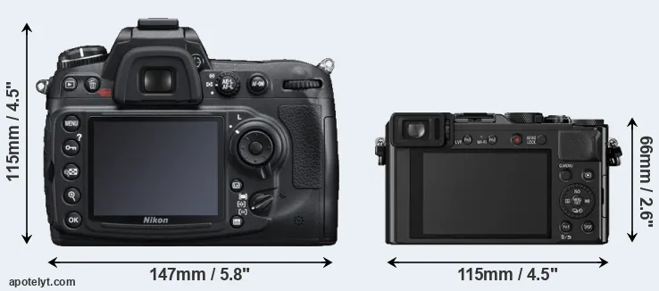 Comparison D300S or LX100 rear