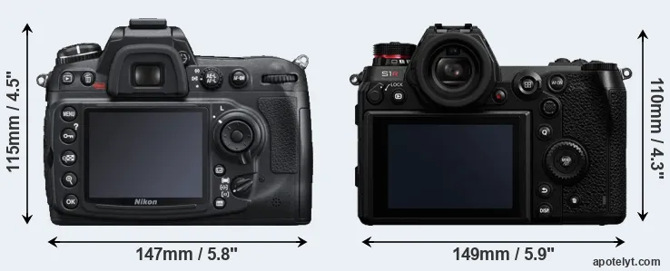 Comparison D300S or S1R rear