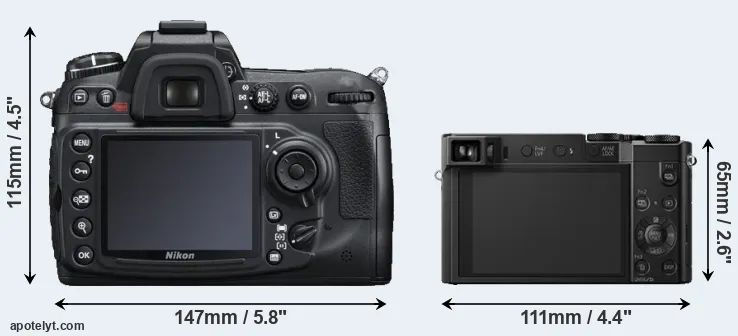 Comparison D300S or TZ100 rear