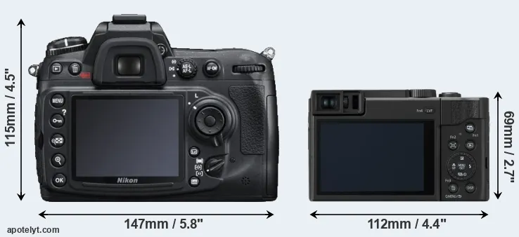 Comparison D300S or ZS80 rear