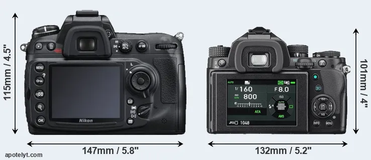 Comparison D300S or KP rear