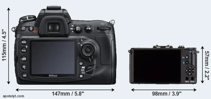 Comparison D300S or Pentax Q rear