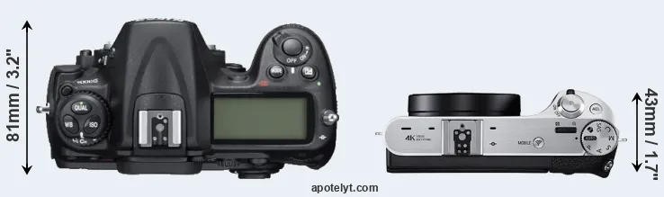 Compare D300S versus NX500 top