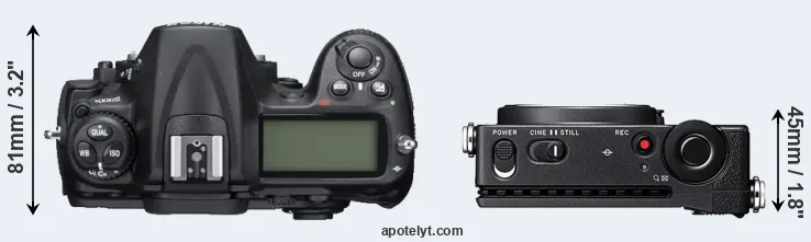 Compare D300S versus fp top
