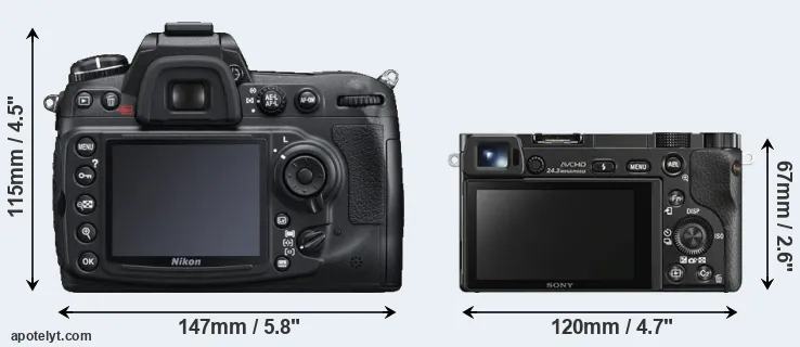 Comparison D300S or A6000 rear