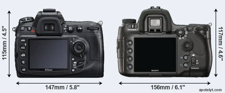 Comparison D300S or A900 rear