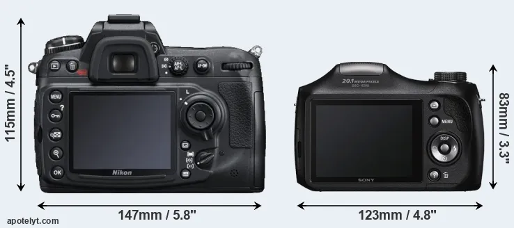 Comparison D300S or H200 rear