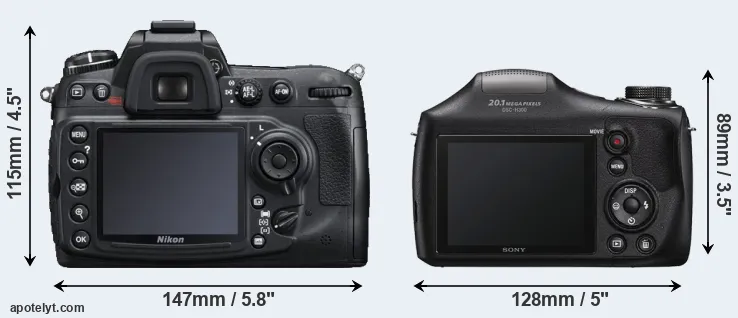 Comparison D300S or H300 rear