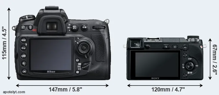 Comparison D300S or NEX-6 rear