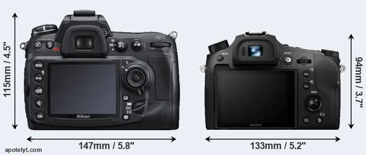 Comparison D300S or RX10 IV rear