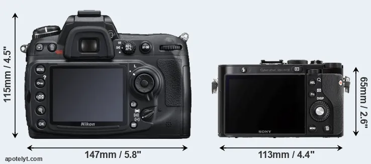 Comparison D300S or RX1R rear