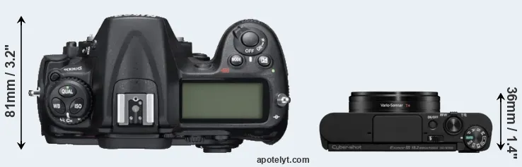 Compare D300S versus WX800 top
