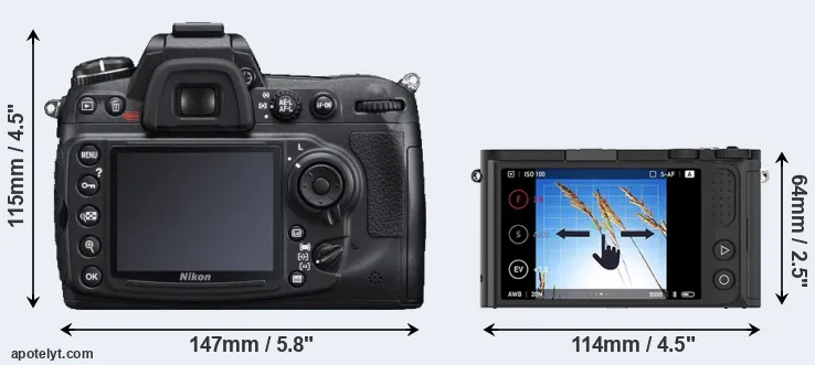 Comparison D300S or M1 rear