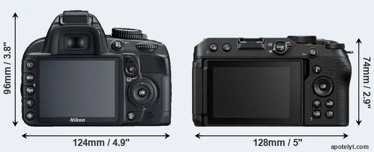 Comparison D3100 or Z30 rear