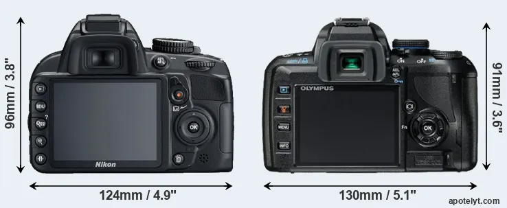 Comparison D3100 or E-420 rear