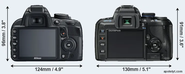 Comparison D3100 or E-450 rear