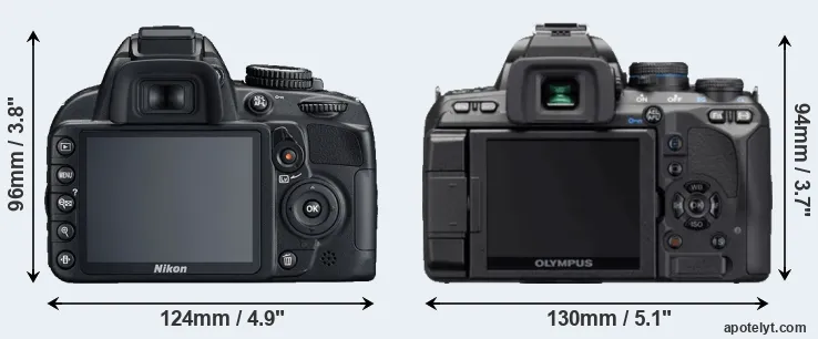 Comparison D3100 or E-620 rear