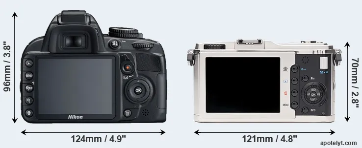 Comparison D3100 or E-P1 rear