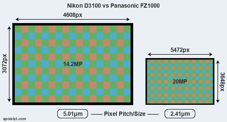 D3100 versus FZ1000 MP
