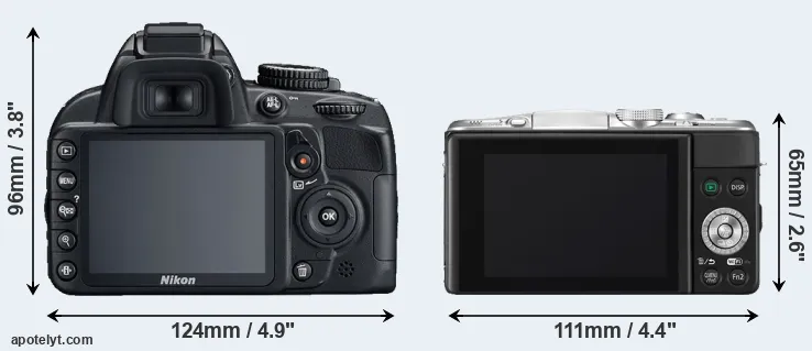 Comparison D3100 or GF6 rear
