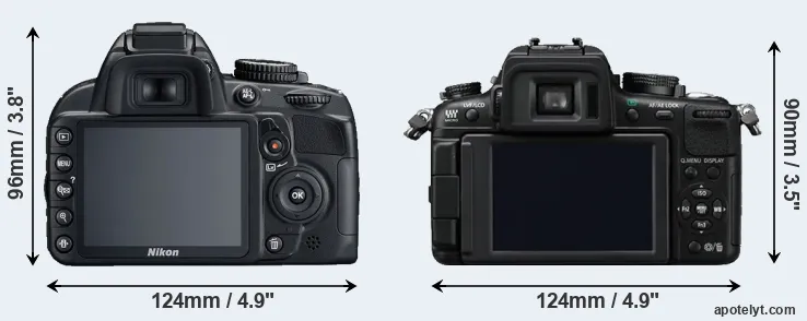 Comparison D3100 or GH2 rear