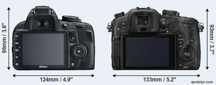Comparison D3100 or GH3 rear