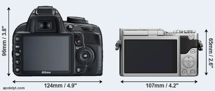 Comparison D3100 or GX800 rear