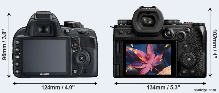 Comparison D3100 or S5 II rear