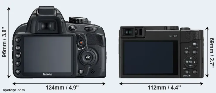 Comparison D3100 or ZS80 rear