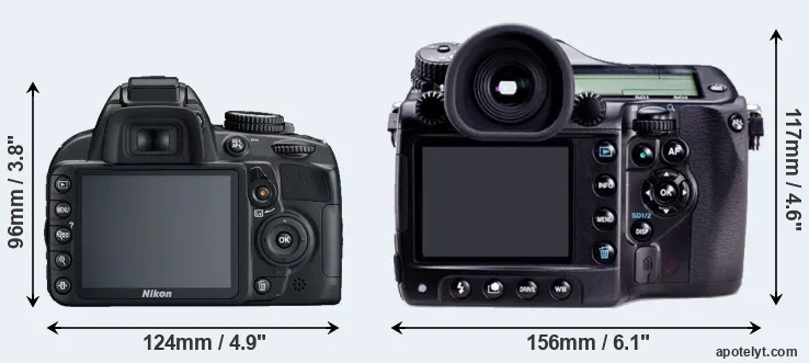Comparison D3100 or 645D rear
