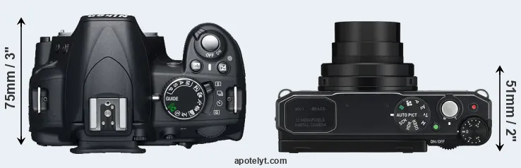 Compare D3100 versus MX-1 top