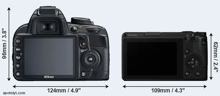 Comparison D3100 or GR III rear