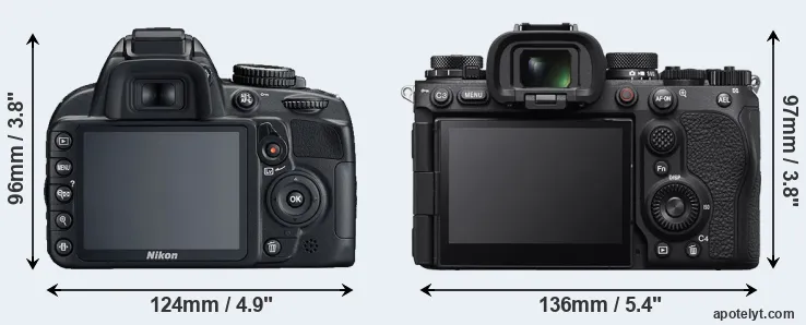 Comparison D3100 or A9 III rear