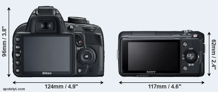 Comparison D3100 or NEX-3 rear