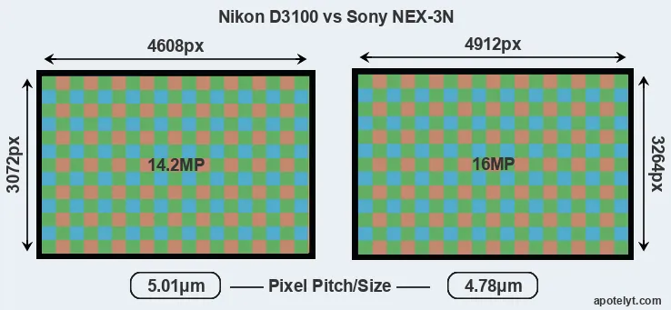 D3100 versus NEX-3N MP