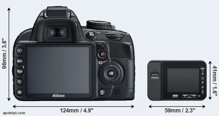 Comparison D3100 or RX0 II rear