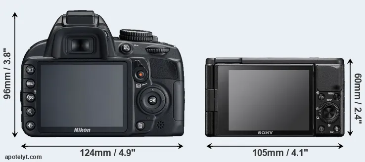 Comparison D3100 or ZV-1 rear