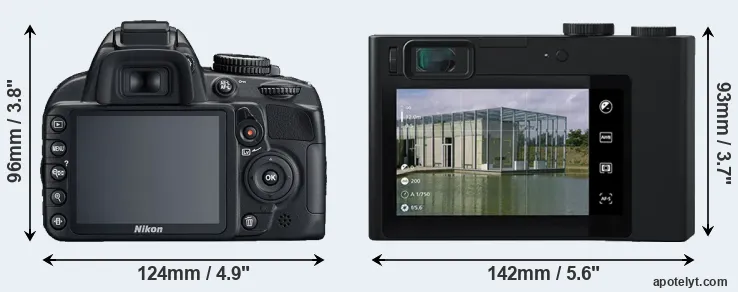 Comparison D3100 or ZX1 rear