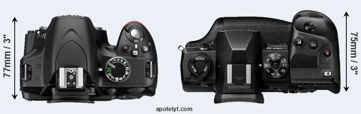 Compare D3200 versus E-M1X top