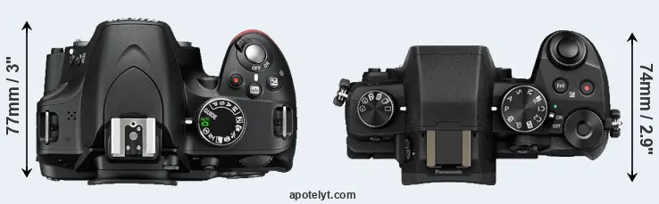 Compare D3200 versus G80 top