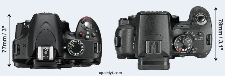 Compare D3200 versus L10 top